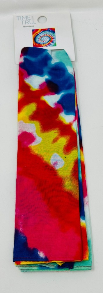 Time And Tru Bandana ONE SIZE – TIE DYE, CAMO, & MORE- Cotton – YOU CHOOSE