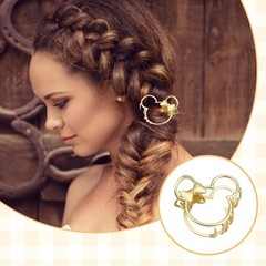 30 PCS Mouse Lady Thick Hair Barrette Mouse Lady Thin Thick Curly Vintage ABS Re