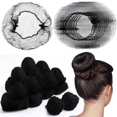 500 Pcs Nylon Hair Nets for Food Service & Dance, 24″ Elastic Edge Mesh, Black
