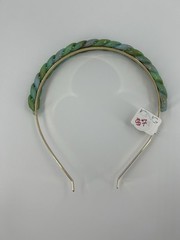 NEW ICING Claires Headband Green Braided Womens Plastic Hair Accessory