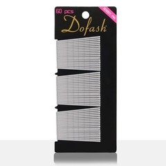 Long Wavy 2in Silver Bobby Pins for Thick Hair, 60 Count