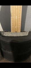 Charles J Wahba vintage rhinestone barrette night tight clasp over 3” x 1/2” WOW