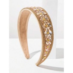 Embellished gold Crystal Headband