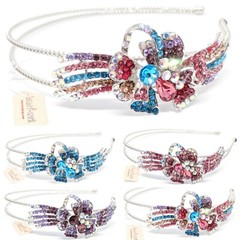 New woman girl Crystal Rhinestones metal Flower Headband head-wear Accessories
