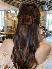 AWAYTR Flat Hair Clips For 1 Count (Pack of 6), Leopard Series + Brown