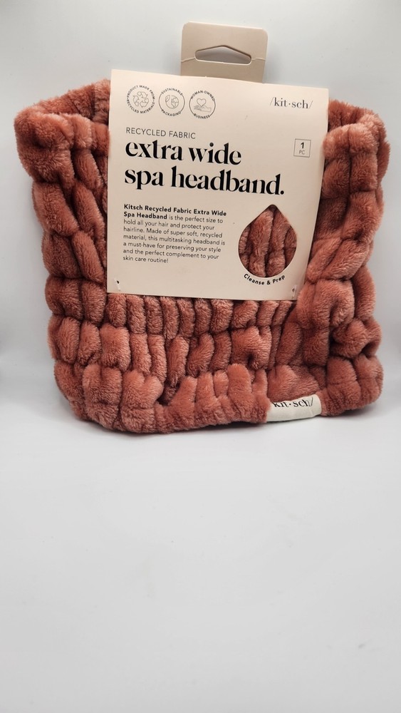 Kitsch Extra Wide Spa Headband Dusty Rose 2-pack New Free Shipping
