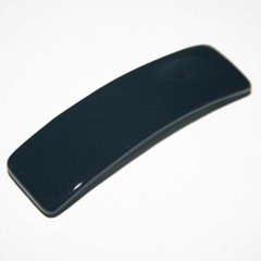 Solid Black Plain Barrette Hair Clip Fashion Women French New Made in France
