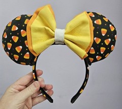 Candy Corn Mickey Ears with Candy Corn Colored Bow