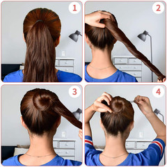 U Shaped 2.4 Inch Hair Pins for Women’S Ballet Buns with Storage Box