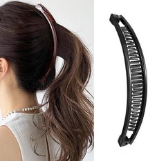 4pcs Banana Clip, Classic Clincher Combs for Women 90s Styling Hair Accessories