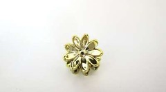 Micro mini extra tiny metalic colored daisy flower acrylic hair claw clip