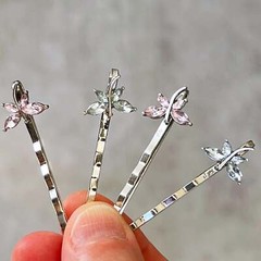 Light Blue and Purple Dragonfly Hair Pin, Hair Pins For Woman, Womens Hair Clip,