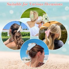 6 Pack Hair Claw Clips for Women – Large Large-Classic, Neutral Color