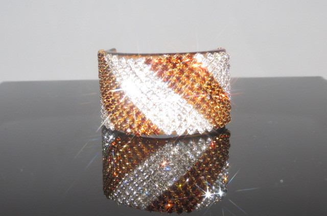 New Gorgeous Hair Barrette w Shiny Swarovski Crystals Jewelry Hair Accessories