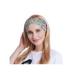Paisley Flower Boho Twist Knot Bow Wide Cotton Stretch Headband Turban (Choose)