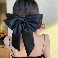 Big Bow Hair Clip Hairpin Solid Color Hair Accessories For Girls