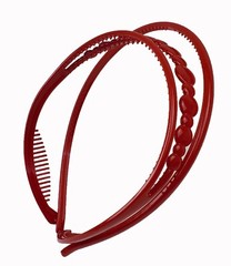 2 PCS Plastic Headband for Women Girls w/Comb Hairbands Stylish Hair Hold