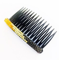 USA SELLER Hair Comb Rhinestone Crystal Party Fashion Accessory Brown Gray Gold