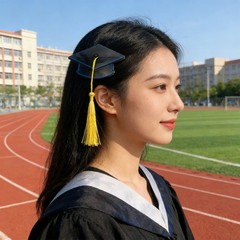 Stylish ABS Hair Clip with A Small Graduation Hat And Flowing Tassels Barrettes