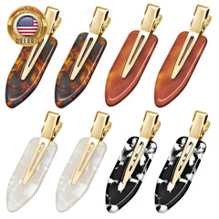 8 Pcs No Bend Hair Clips No Crease Makeup Duckbill Clip No Dent Creaseless Flat