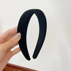 Black Velvet Padded Headbands for Women Fashion Non slip Comfortable Head Bands