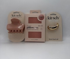 SET kitsch PILLOWCASE , HAIR CLIP ,HEAIR TYI