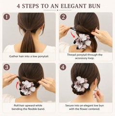Womens Twist Donut Headband DIY Hair Bun Maker Magic Updo Styling Tool Easy