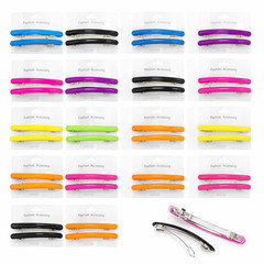 Wholesale Lot of 12 PC Women Solid Barrettes Hair Clips Hairpin Clamp Claw 4″