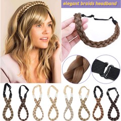 Thick Hair Band Plaited Chunky Braided Headband Natural Extensions Real as Human