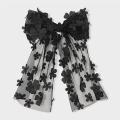 3D Flower Bow Hair Barrette – Wild Fable Black