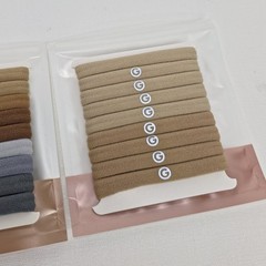 GIMME BEAUTY Thick & Any Fit Hair Bands Tie Lot 3 Packs (23 Bands Total) Neutral