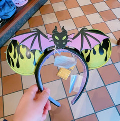 Disney’s Sleeping Beauty Maleficent as Dragon Halloween Ears Minnie Headband