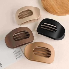 Fashion Acrylic Leopard Hair Claw Clip for Women Oval Matte Hair Accessories