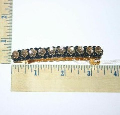 Sun Violet Winny Hair Clip Women Barrette Gold Beaded Faux Pearl Made in Japan