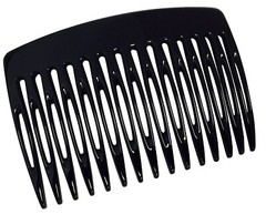 Parcelona French Nice N Simple Black 2 Pieces Cellulose Side Hair Comb Combs