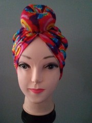 ELEGHANT HEAD WRAP BONNET TURBAN / TIKA Elastic Headbands for Women