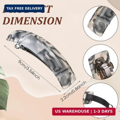 6 Pcs Hair Barrettes for Women Large Barrettes Hair French Clips Pin Re