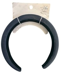 Hive & Co. Blue Faux Leather Snakeskin Pattern Headband – Navy