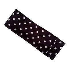 Black Polka Dot Headband for Women Soft Stretch Hair Band