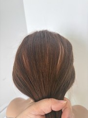 13inx2in Lace Frontal Hairline Topper 100% Human hair fix with strap, 14in