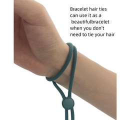 Adjustable Thick Hair Ties Satin Hair Bracelet Natural Buns Locs Holder Rings…