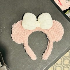 Disney Minnie Mouse Inspired plush stuffed soft teddy bear Ears headband