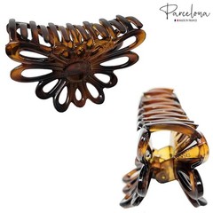 Parcelona French Plume Medium 3″ Celluloid Acetate Hair Claw for Women and Girls