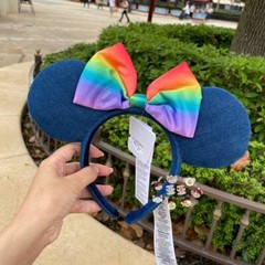 Loungefly Disney Parks Mickey Magical Bow Minnie Mouse Ears Bow Sequins Headband