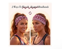 Needbrock 8Pcs Boho Headbands for Women, Non Slip Knotted Hair Bands Fashion Acc