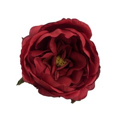 Cabbage Rose Hair Clip/Pin Brooch, Small, 3 inch Artificial Flower, 2 Colors
