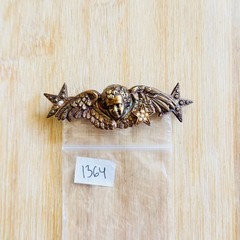 Kirks Folly Cherub Angel Wing Star Hair Clip Barrette Whimsical Victorian France