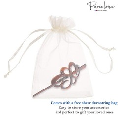 Parcelona Made in France Tortoise Shell Hair Slide Pin – Strong Hold Bun Holder