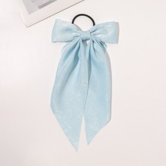 Big Bow Hair Clip Satin Barrette Hairpin Solid Color Ponytail Hair Accessories