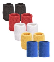 10 Sweatband Headband Wristband for Sport Basketball Running Tennis Working Out